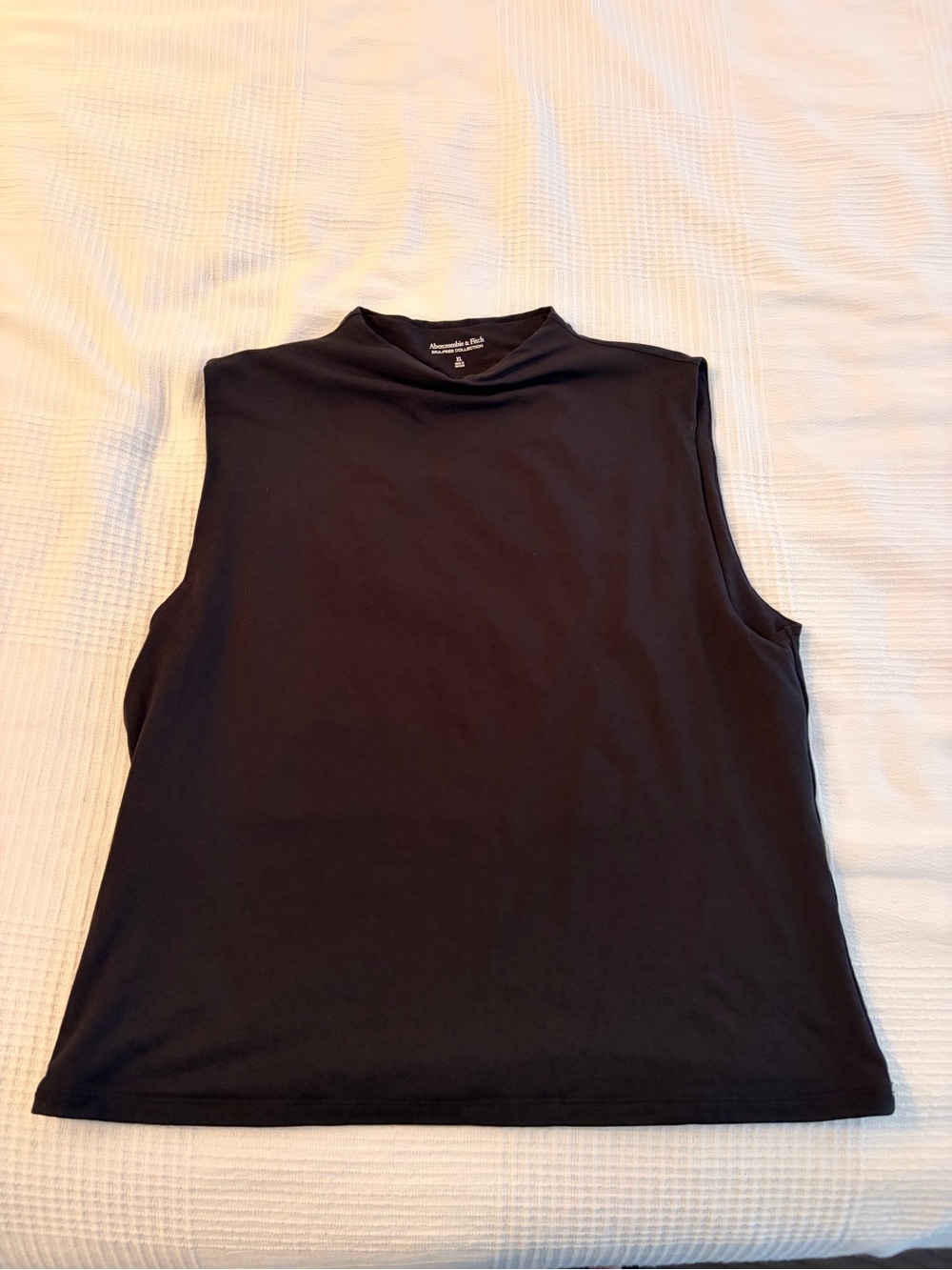Abercrombie & Fitch Black Mock Neck Sleeveless Tank